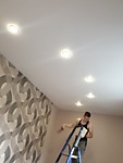 белый матовый натяжной потолок 